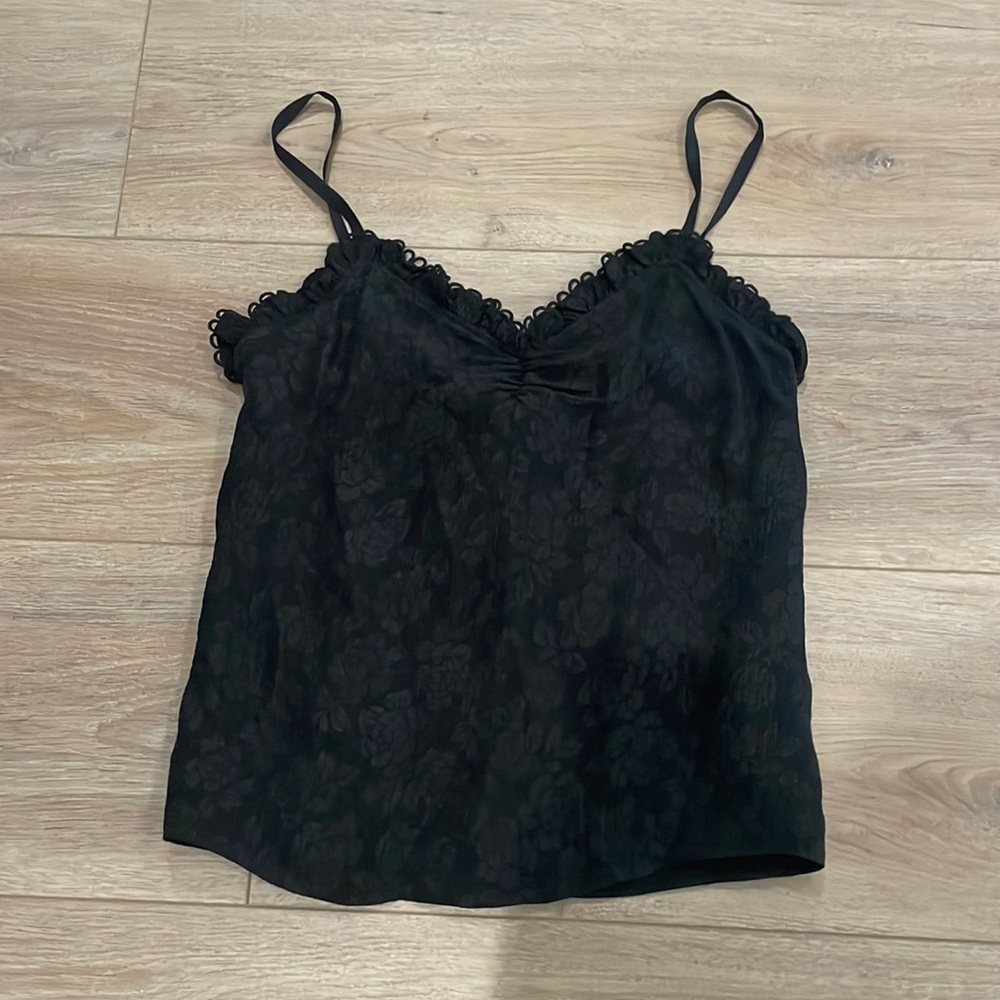 Rebecca Taylor Scalloped Floral Blouse